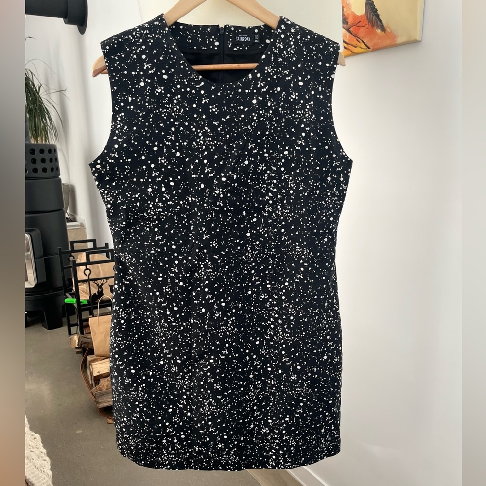 Kate Spade Saturday Galaxy Print Zip-Back Shift Dress